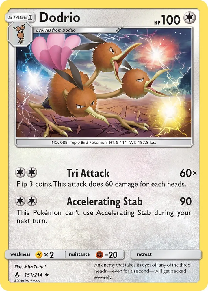 Dodrio, Unbroken Bonds 151/214