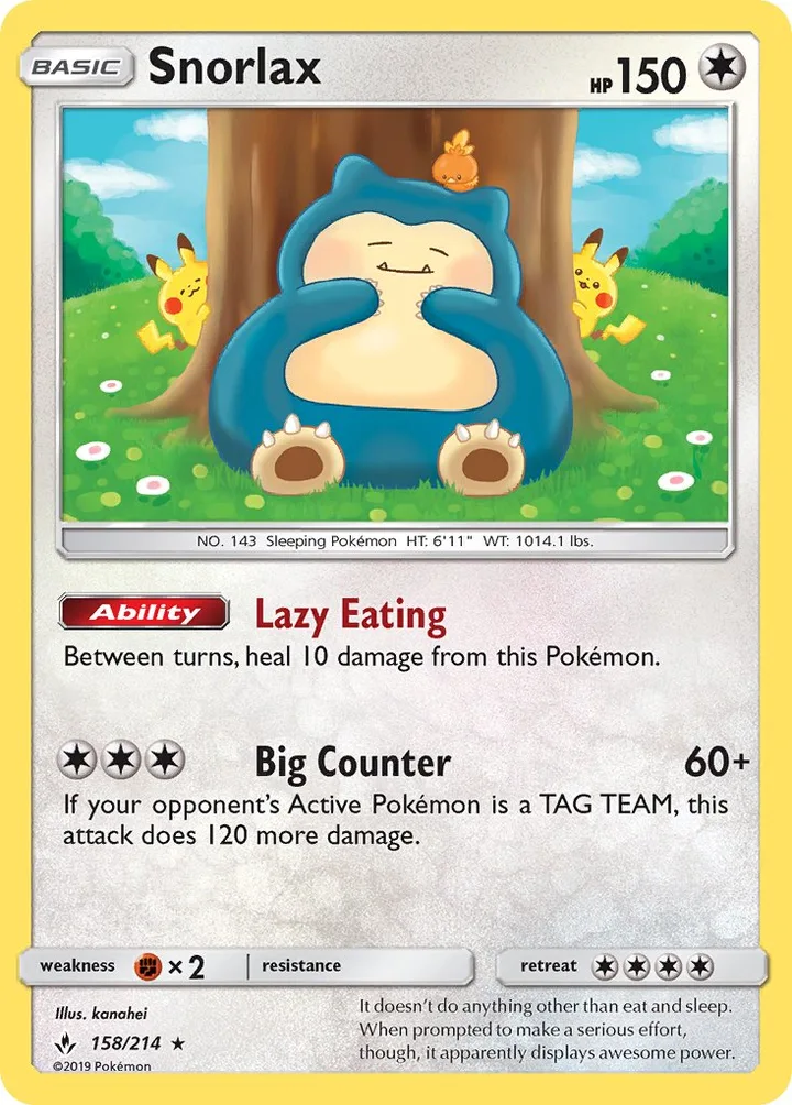 Snorlax, Unbroken Bonds 158/214