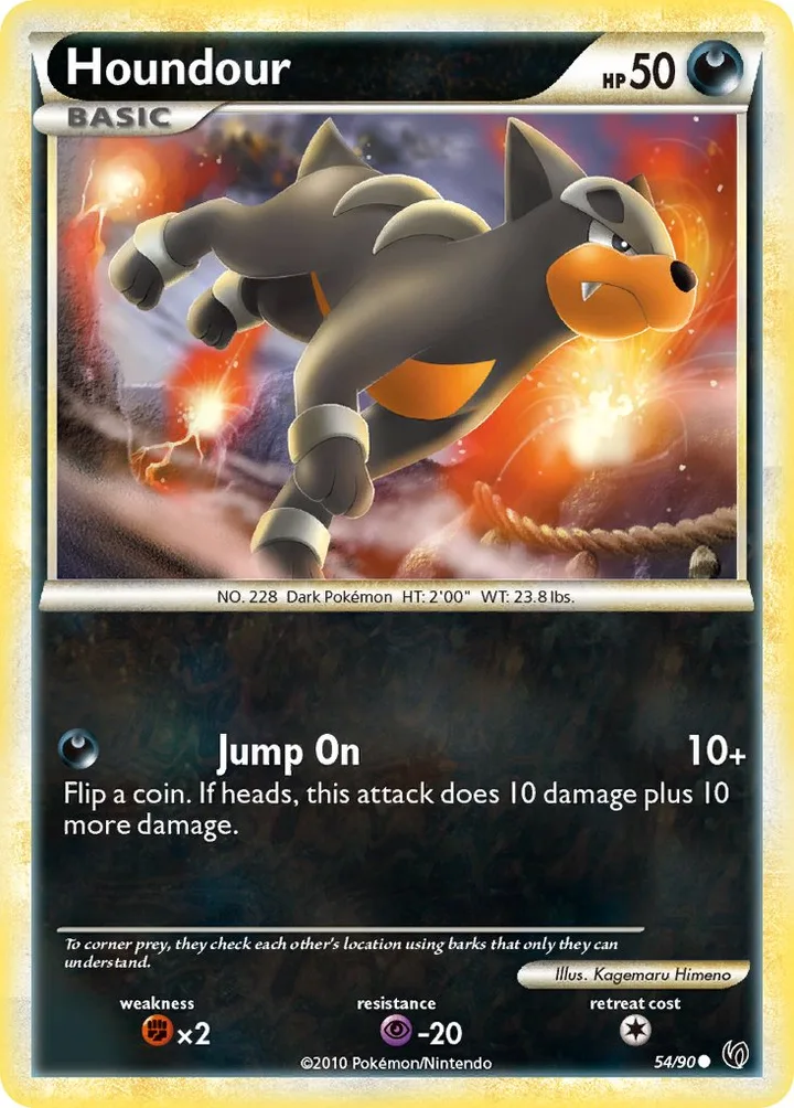 Houndour, Undaunted 54/90
