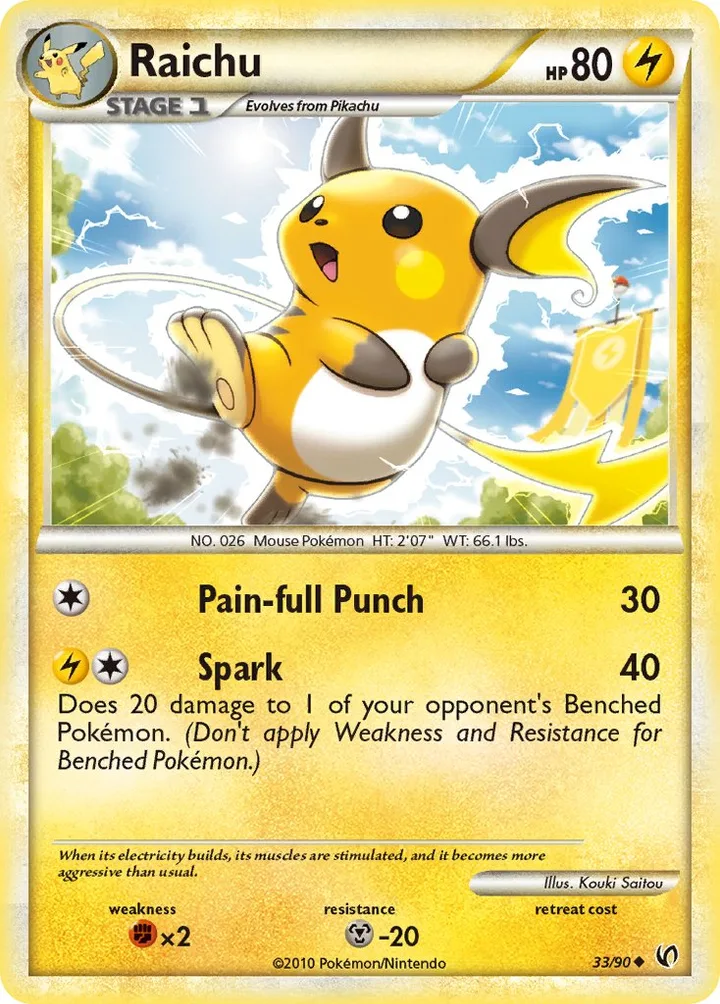 Raichu, Undaunted 33/90