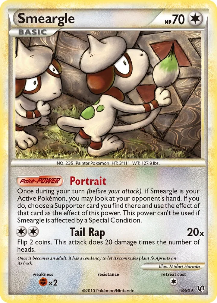 Smeargle, Undaunted 8/90