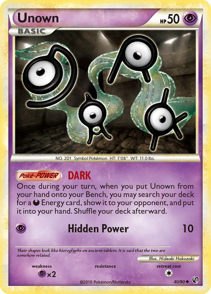 Unown, Undaunted 40/90