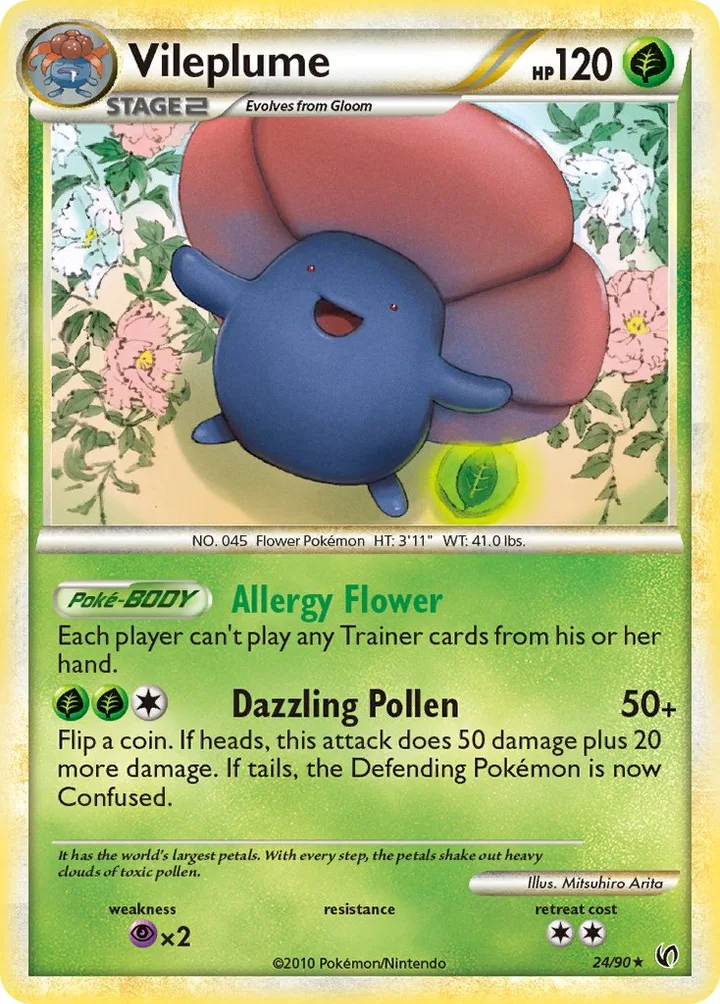 Vileplume, Undaunted 24/90