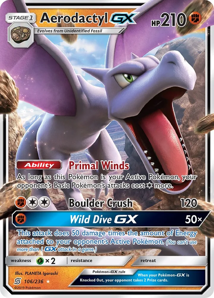 Aerodactyl-GX, Unified Minds 106/236
