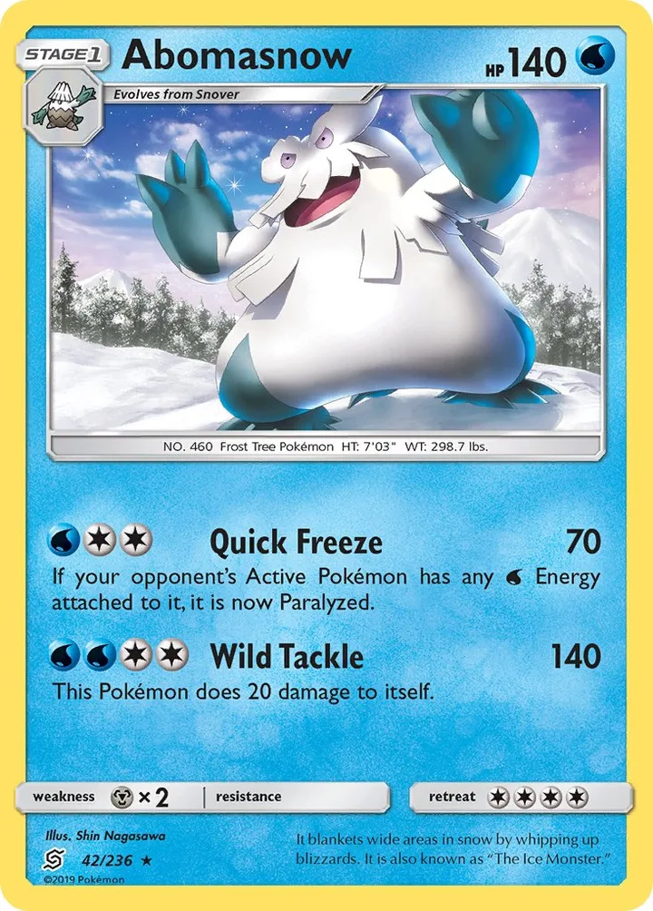 Abomasnow, Unified Minds 42/236