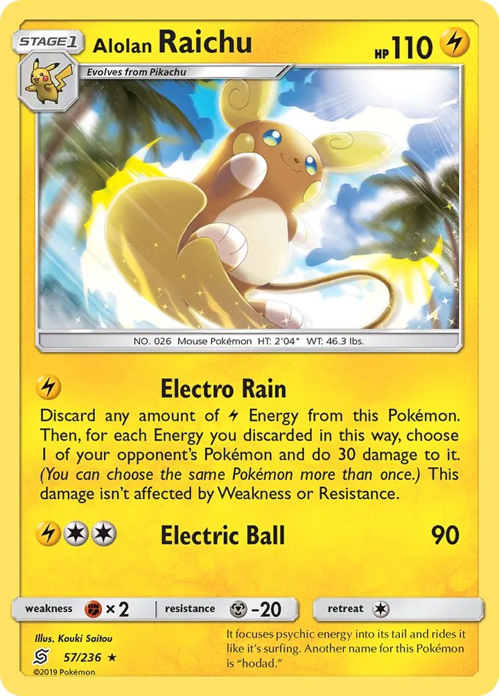 Alolan Raichu, Unified Minds 57/236