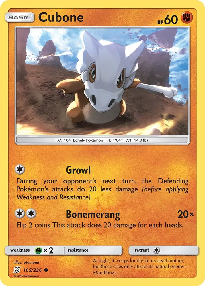 Cubone, Unified Minds 105/236