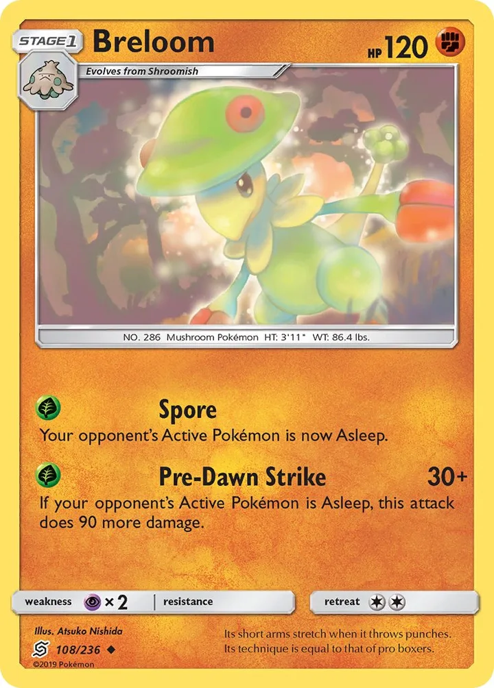 Breloom, Unified Minds 108/236
