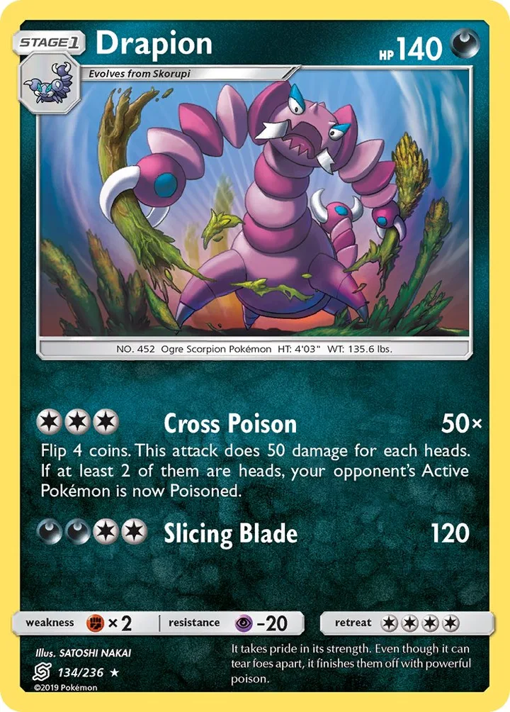 Drapion, Unified Minds 134/236