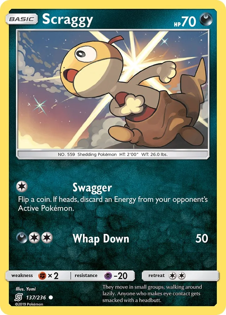 Scraggy, Unified Minds 137/236