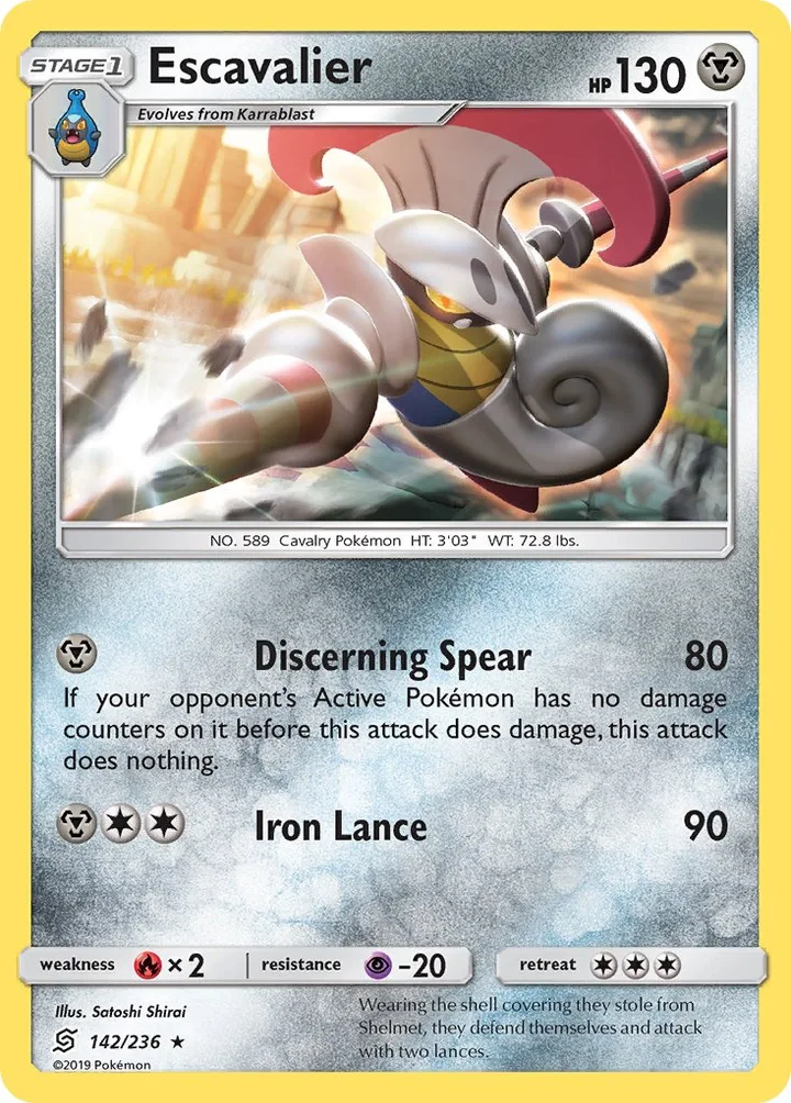 Escavalier, Unified Minds 142/236