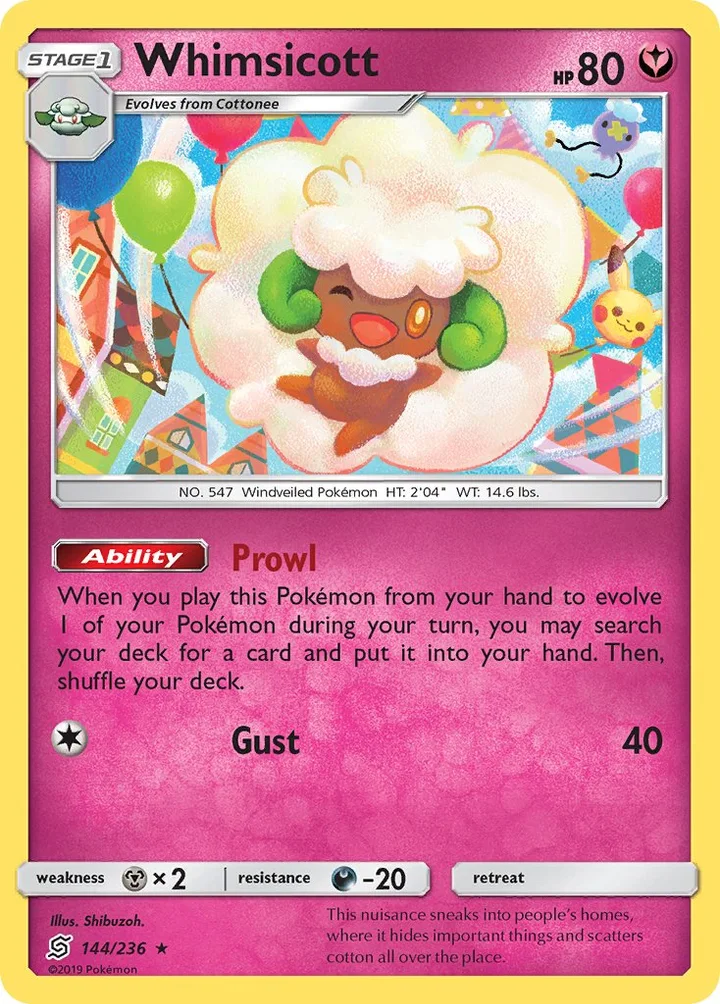 Whimsicott, Unified Minds 144/236