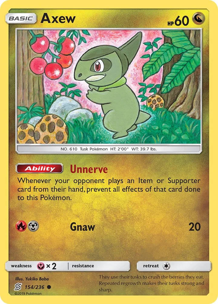 Axew, Unified Minds 154/236