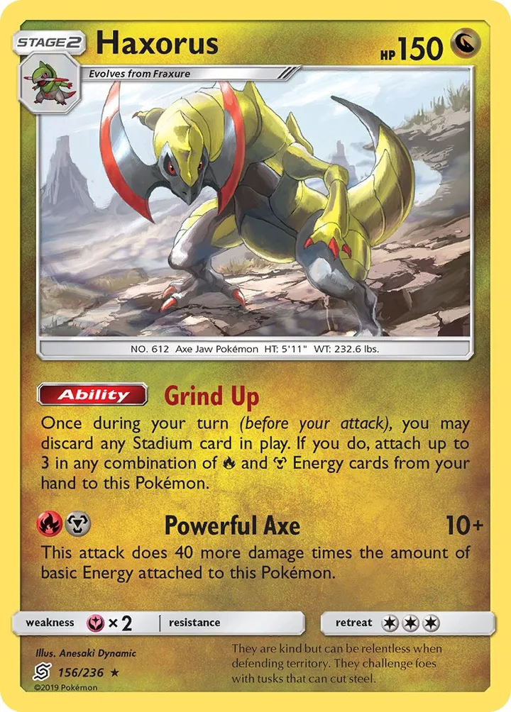 Haxorus, Unified Minds 156/236
