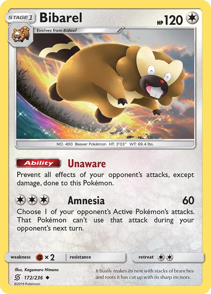Bibarel, Unified Minds 172/236