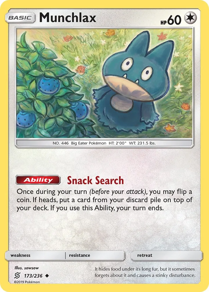 Munchlax, Unified Minds 173/236