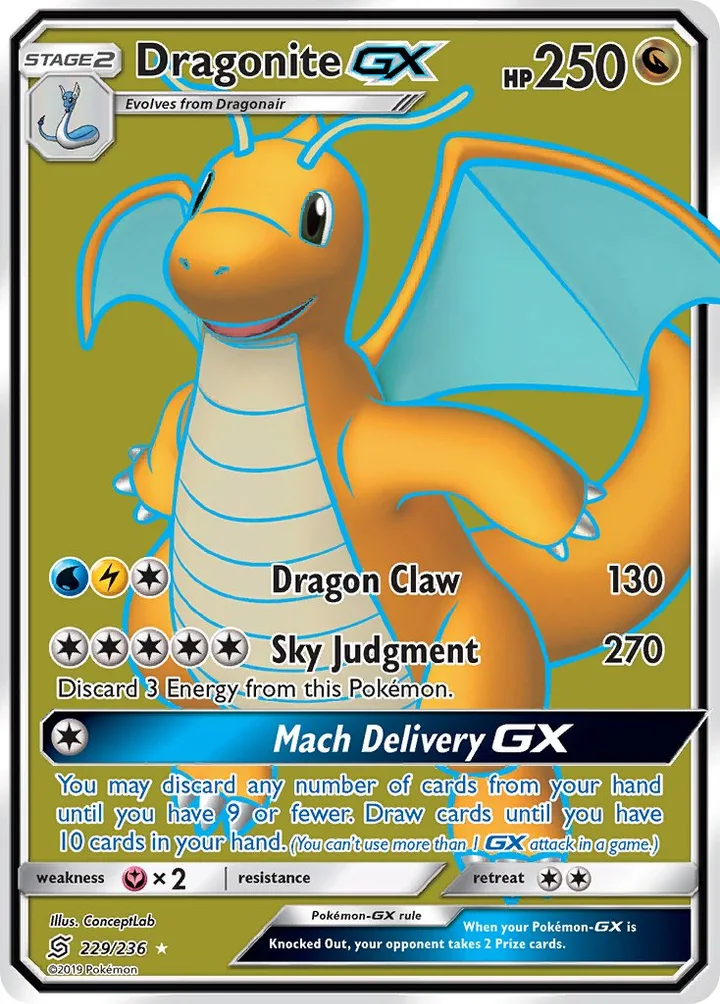 Dragonite-GX, Unified Minds 229/236