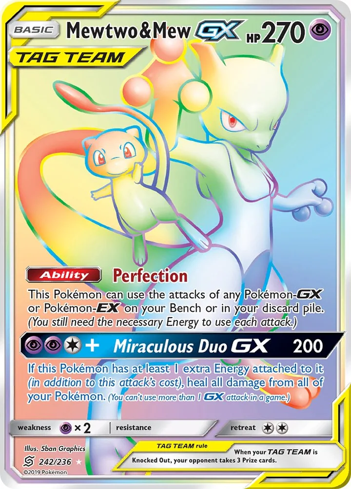 Mewtwo & Mew-GX, Unified Minds 242/236