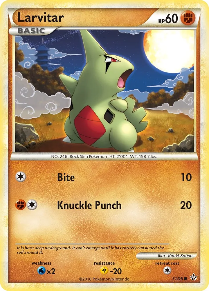 Larvitar, Unleashed 51/95