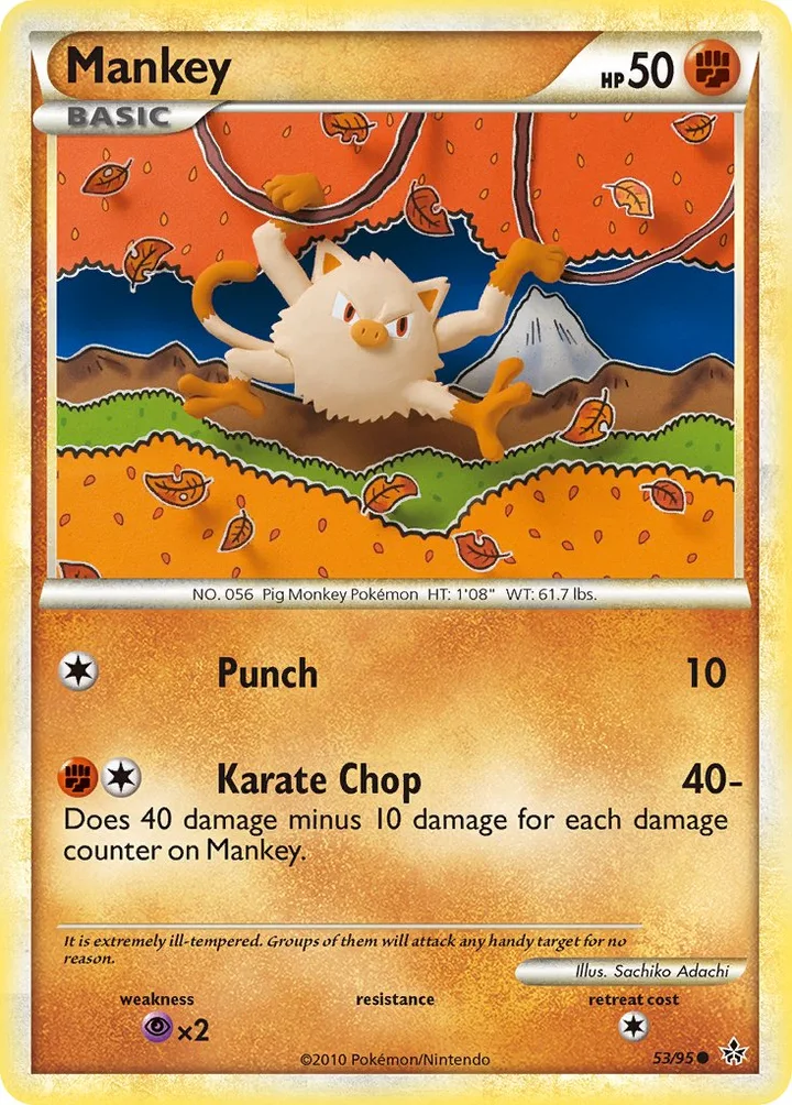Mankey, Unleashed 53/95