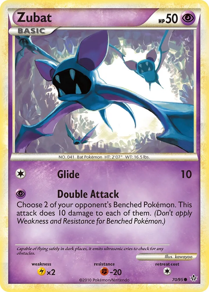 Zubat, Unleashed 70/95