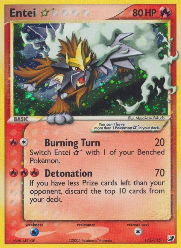 Entei Star, Unseen Forces 113/115