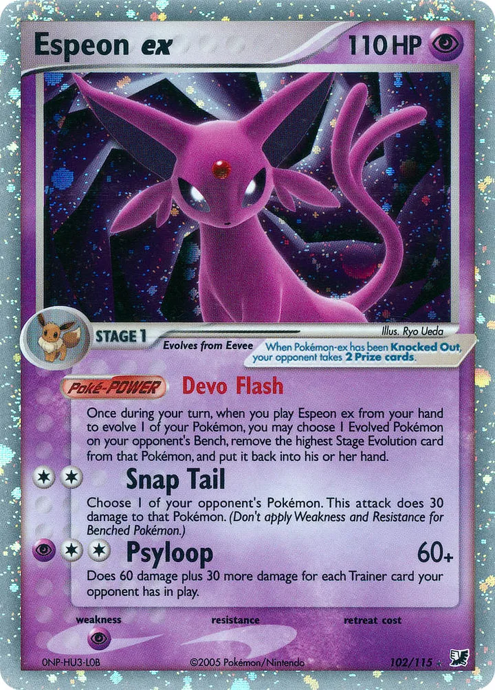 Espeon ex, Unseen Forces 102/115