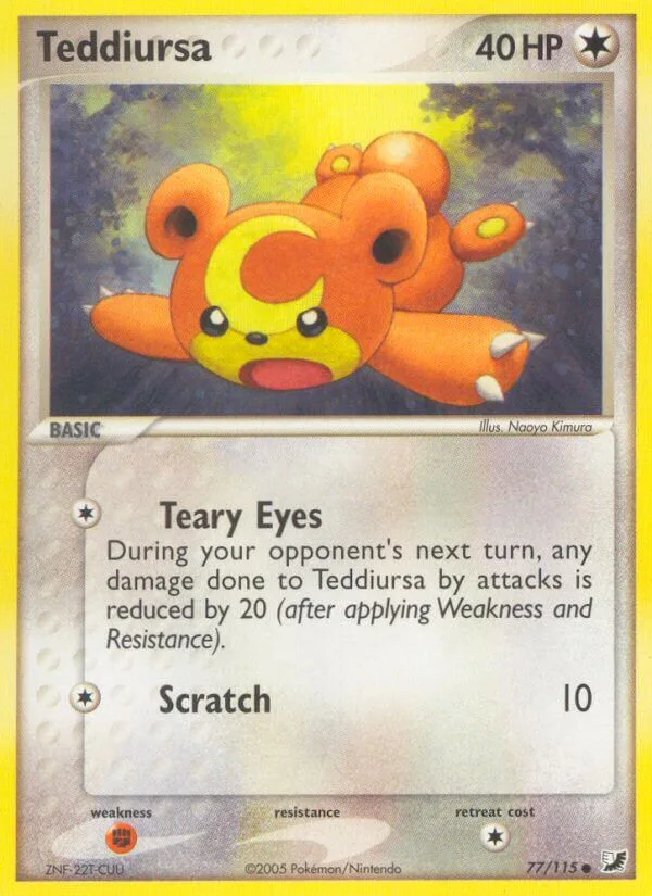 Teddiursa, Unseen Forces 77/115