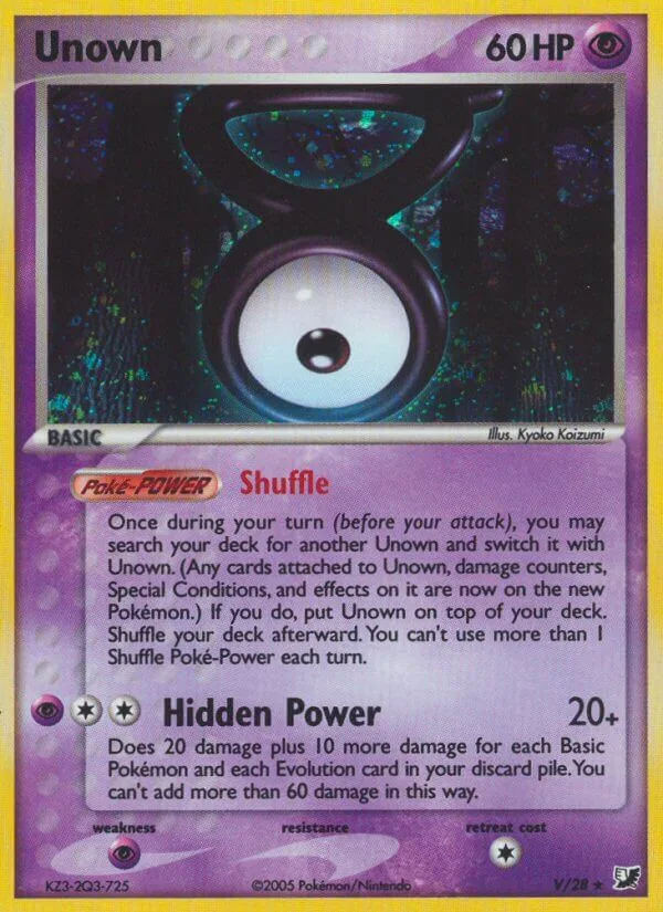 Unown, Unseen Forces V/28