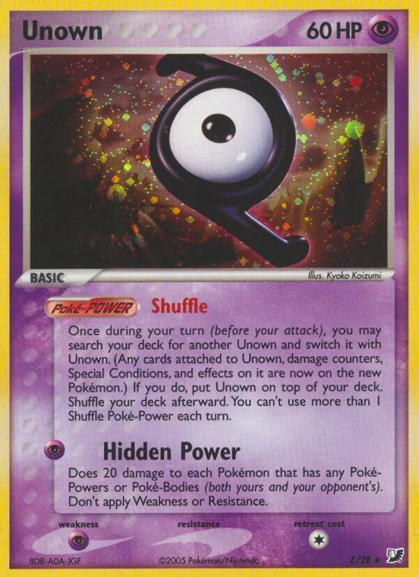 Unown, Unseen Forces Z/28