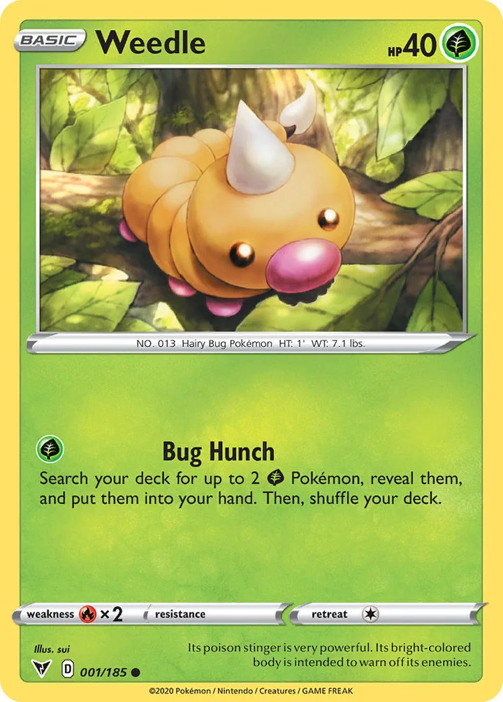Weedle, Vivid Voltage 001/185