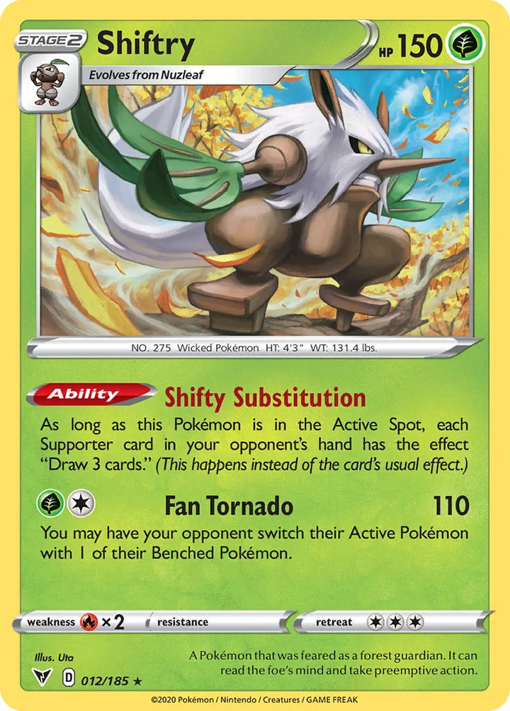 Shiftry, Vivid Voltage 012/185