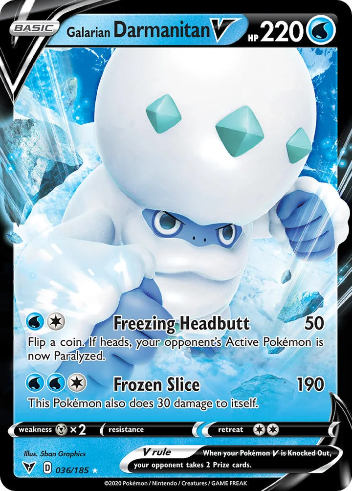 Galarian Darmanitan V, Vivid Voltage 036/185