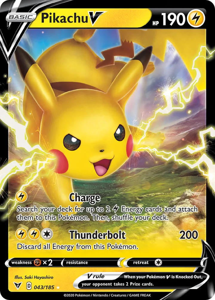 Pikachu V, Vivid Voltage 043/185