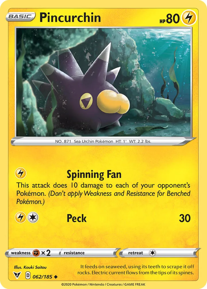 Pincurchin, Vivid Voltage 062/185