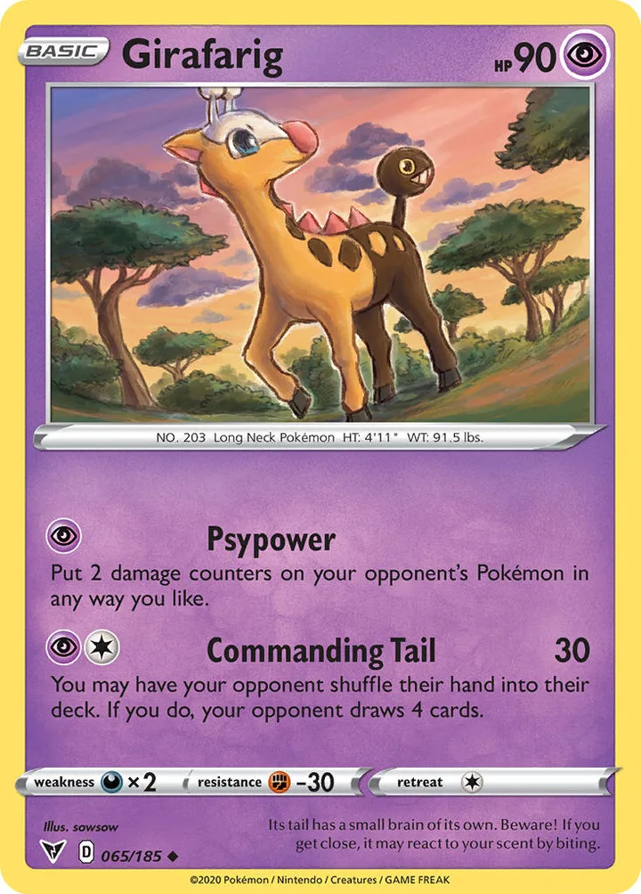 Girafarig, Vivid Voltage 065/185