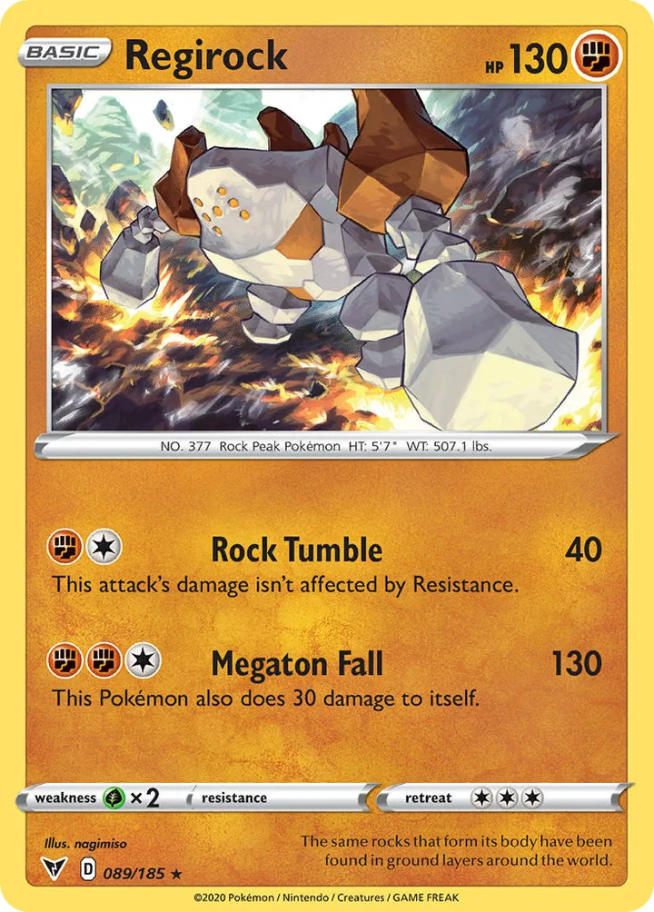 Regirock, Vivid Voltage 089/185