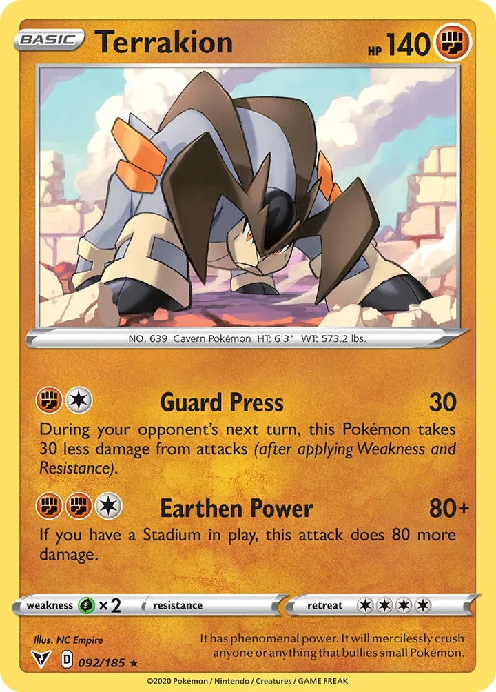 Terrakion, Vivid Voltage 092/185