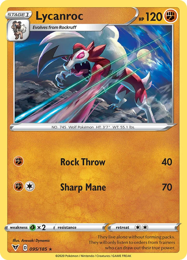 Lycanroc, Vivid Voltage 095/185
