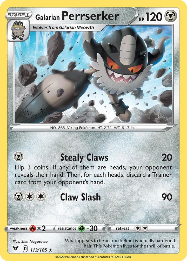 Galarian Perrserker, Vivid Voltage 113/185