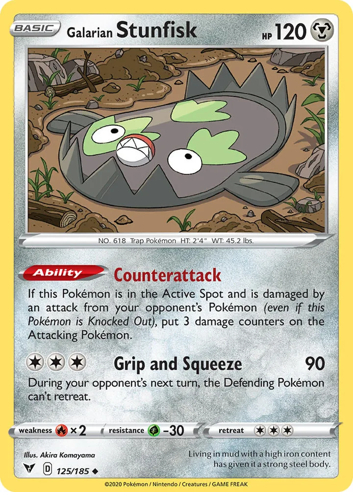 Galarian Stunfisk, Vivid Voltage 125/185