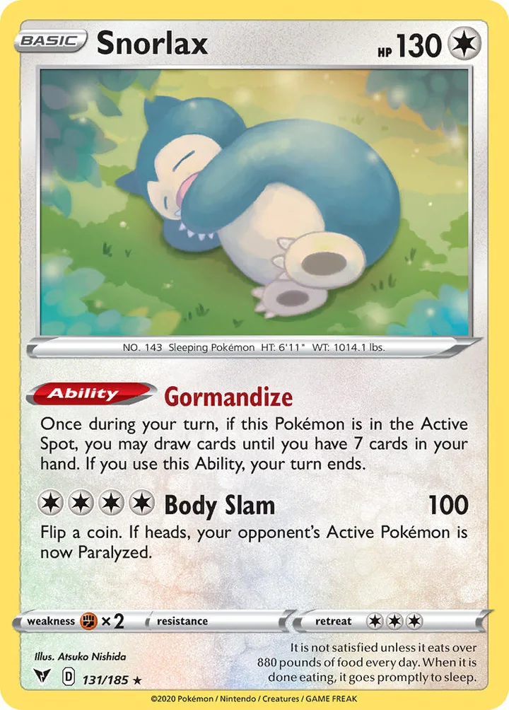 Snorlax, Vivid Voltage 131/185