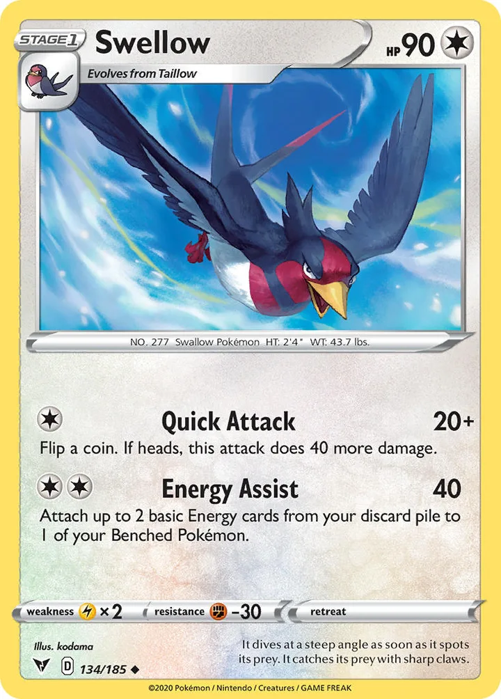 Swellow, Vivid Voltage 134/185