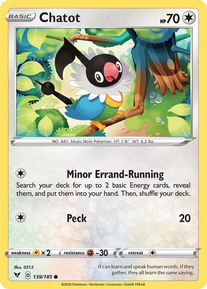 Chatot, Vivid Voltage 139/185