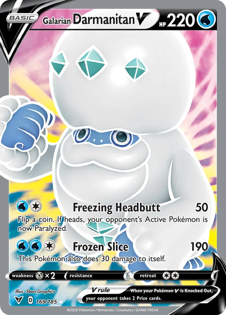 Galarian Darmanitan V, Vivid Voltage 169/185