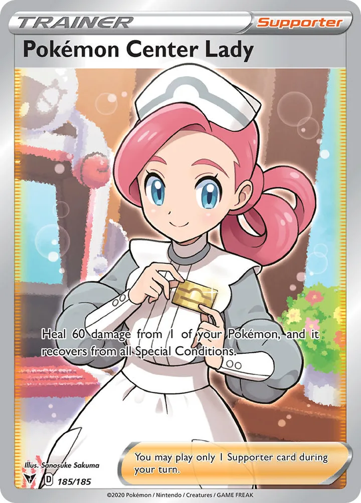 Pokémon Center Lady, Vivid Voltage 185/185