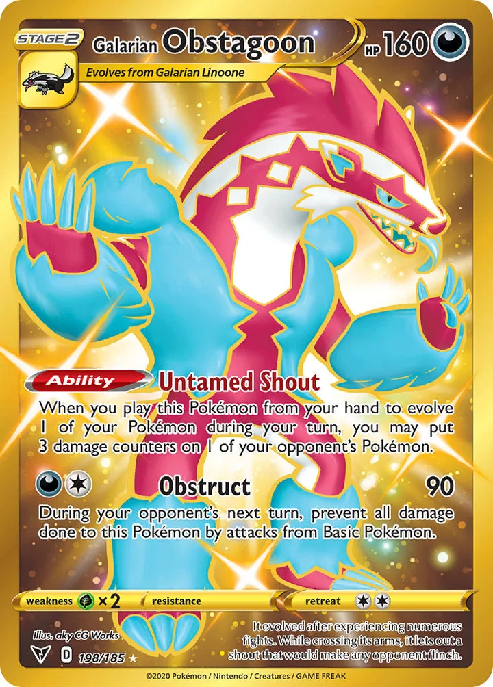 Galarian Obstagoon, Vivid Voltage 198/185