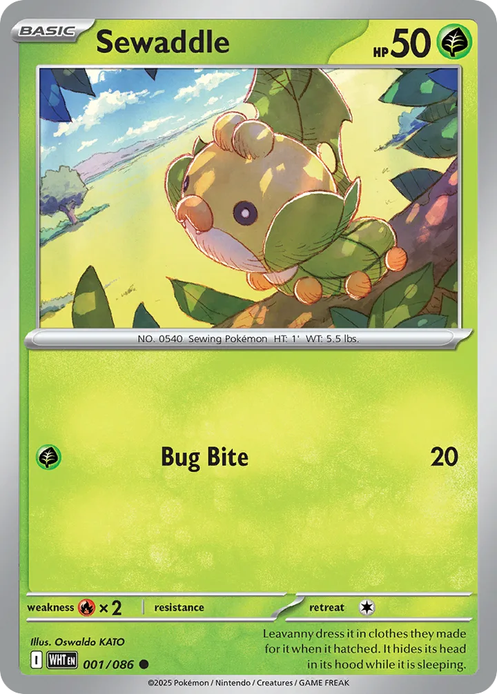 Sewaddle, White Flare 001/086