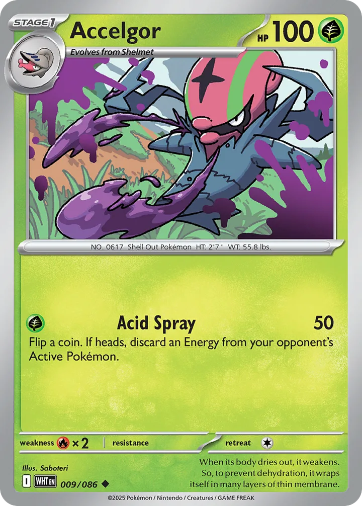 Accelgor, White Flare 009/086