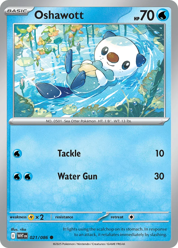 Oshawott, White Flare 021/086